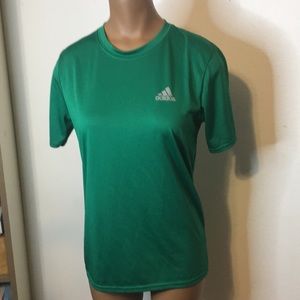 Kids Green Adidas Shirt L-14/16